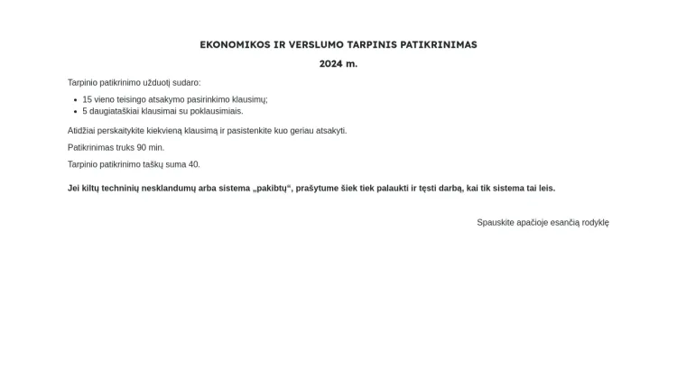 2024 m. ekonomikos ir verslumo tarpinis patikrinimas
